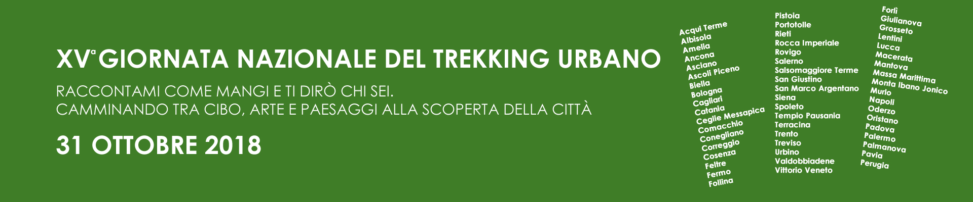 Trekking Urbano 2018 Trekking Urbano 2018